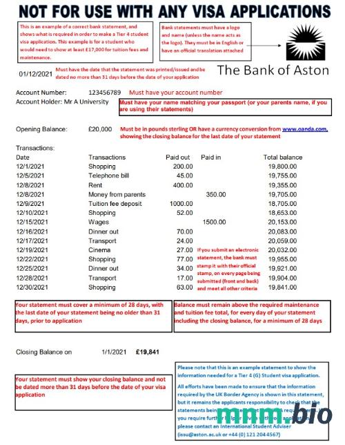 Wyciąg bankowy TSB w Wielkiej Brytanii, szablon Word i PDF